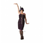 Costum carnaval femei anii '20 cu mov