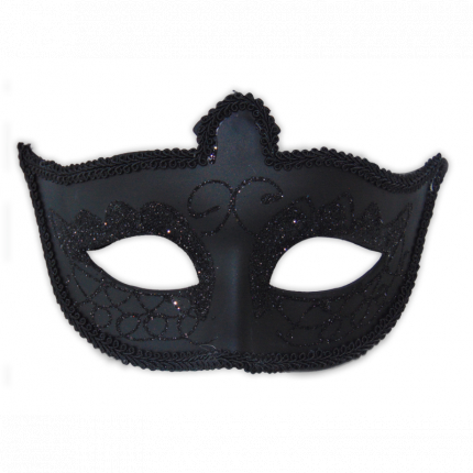 Masca de carnaval gilio neagra