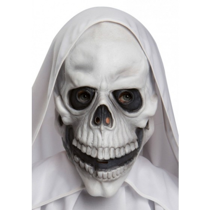 Masca Halloween schelet latex cu alb