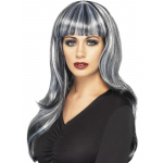 Peruca Halloween vrajitoare gri model 1
