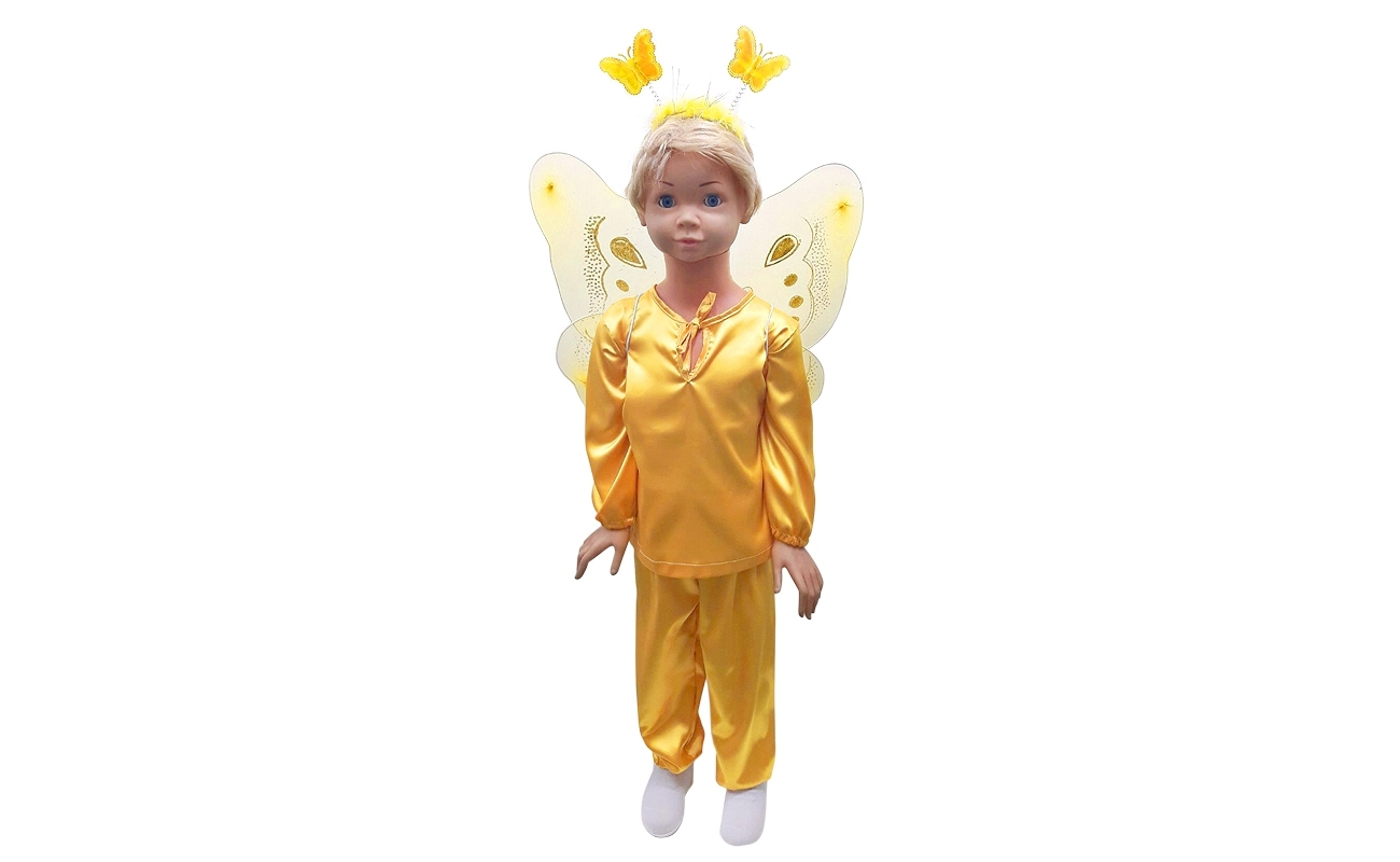 Costum copii carnaval fluture galben