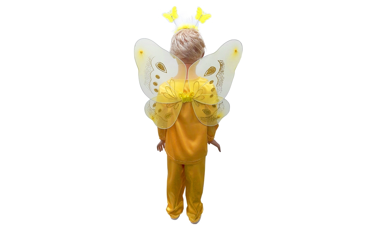 Costum copii carnaval fluture galben