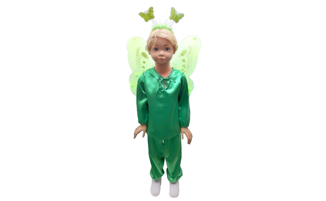 Costum copii carnaval fluture verde