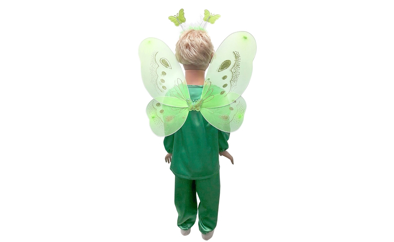 Costum copii carnaval fluture verde