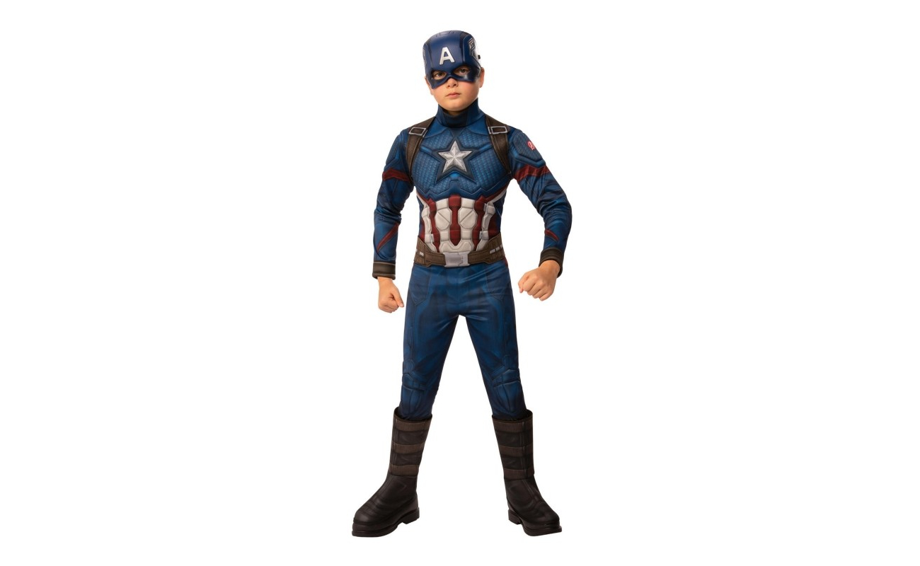 Costum carnaval baieti Capitan America de lux nou