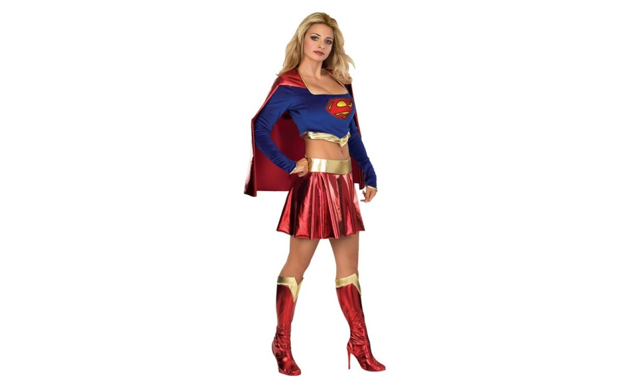 Costum carnaval adulti Supergirl cu pelerina