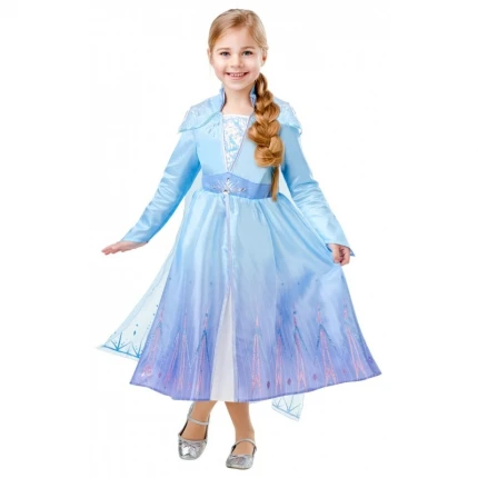 Costum carnaval fete Elsa Frozen 2 cu pelerina