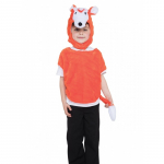 Costum carnaval copii vulpe poncho cu gluga