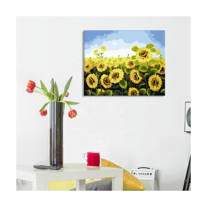 Set pictura pe numere Tablou cu Floarea Soarelui