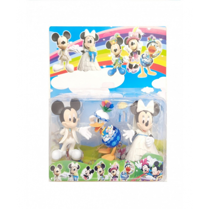 Set 3 figurine Minie, Mickey, Donald la Nunta