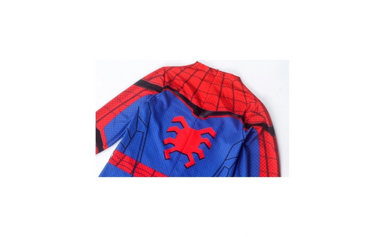 Costum carnaval copii Spiderman mulat cu manusi,cagula si acoperitoare picioare