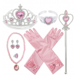 Set 7 accesorii fete Printesa,roz
