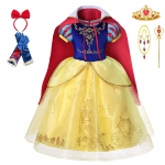 Costum carnaval fete Alba ca Zapada cu accesorii