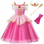 Costum carnaval fete Aurora cu manusi