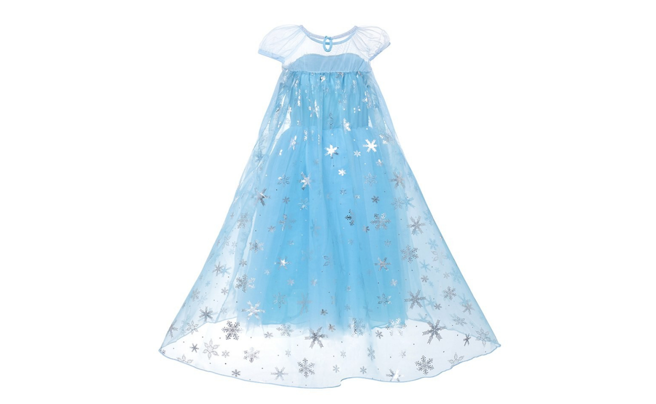 Costum carnaval fete Elsa cu accesorii