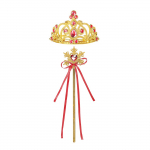 Set accesorii printesa roz fucsia cu auriu