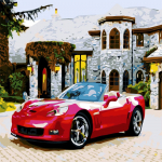 Set pictura pe numere Tablou cu masina