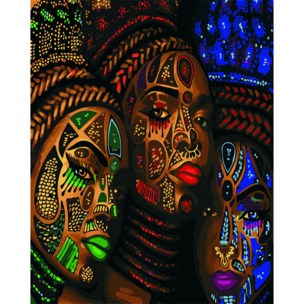 Set pictura pe numere Tablou Femei din Africa