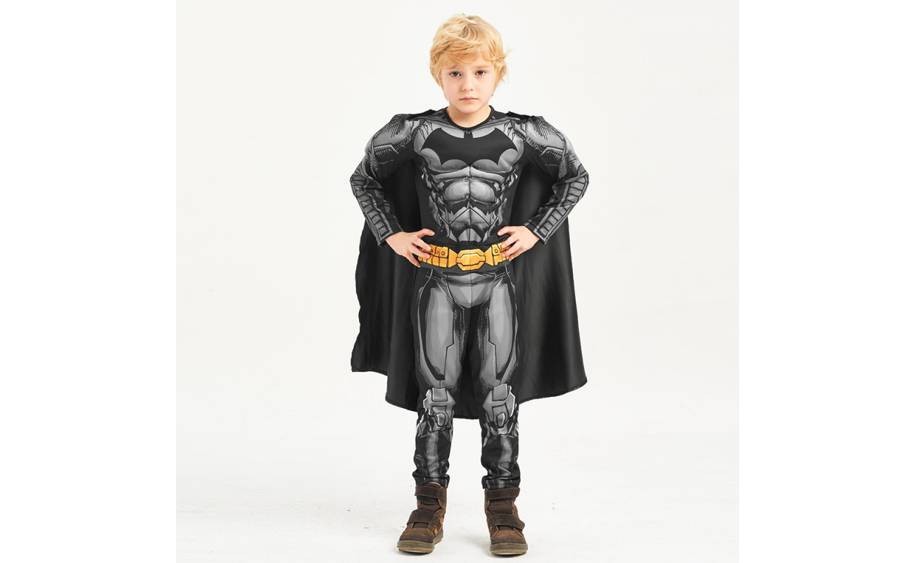 Costum carnaval baieti Batman cu pelerina