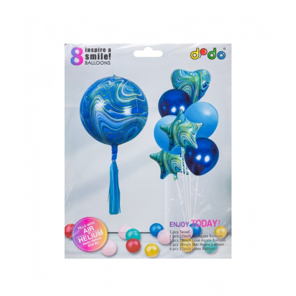 Set baloane petrecere cu albastru