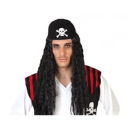 Peruca petrecere pirat cu bandana