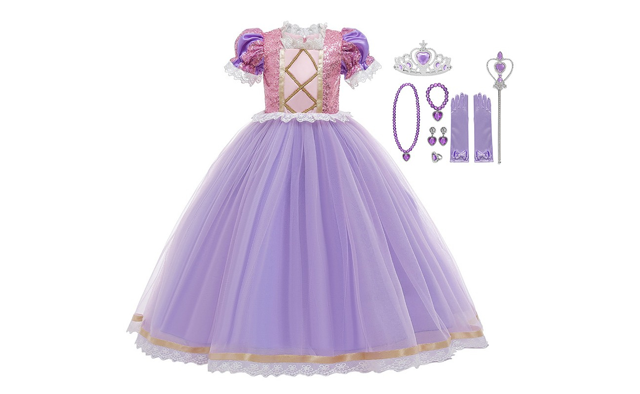 Costum carnaval fete Rapunzel