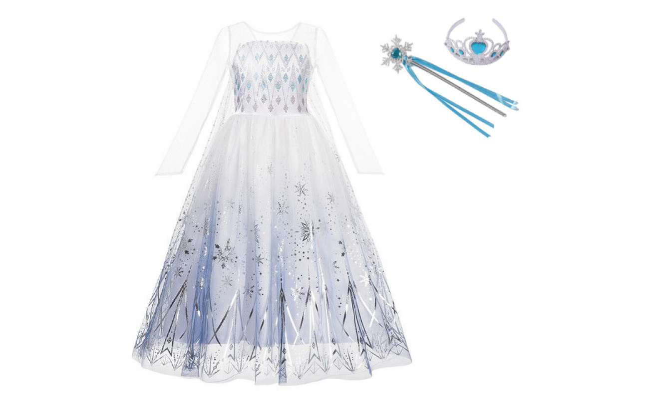 Costum carnaval fete Elsa alba Frozen 2
