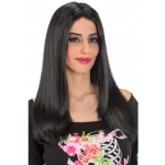 Peruca de carnaval neagra fara breton