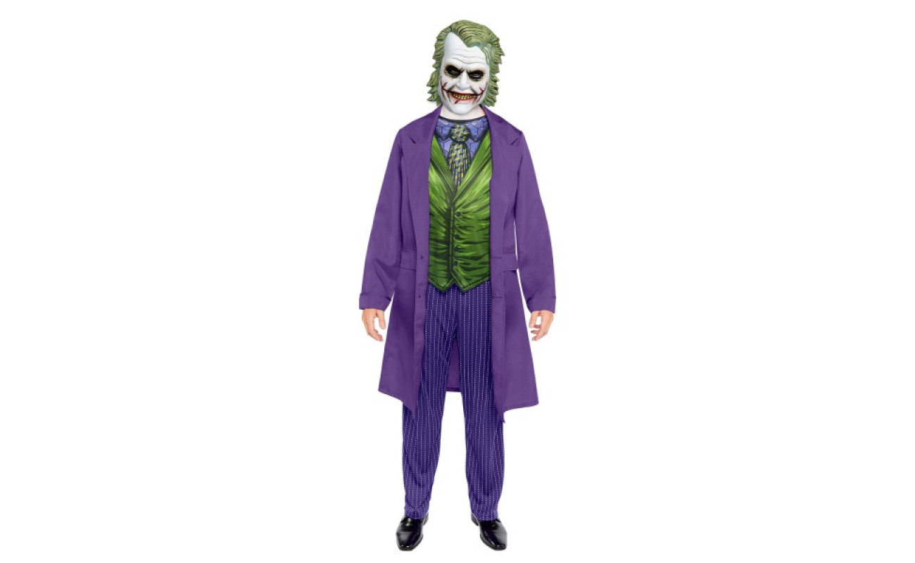 Costum carnaval barbati Jocker Harley Quinn cu masca