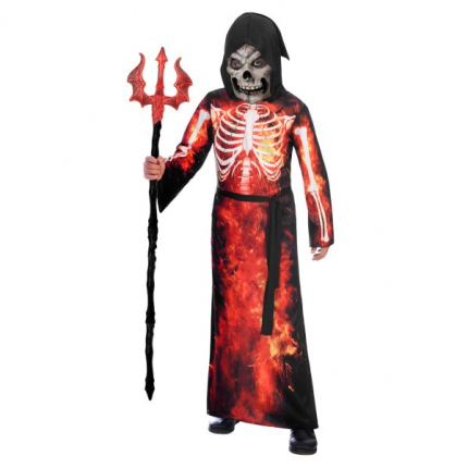 Costum Halloween copii Fantoma cu rosu