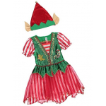 Costum Craciun fete Spiridusa cu verde