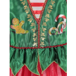 Costum Craciun fete Spiridusa cu verde