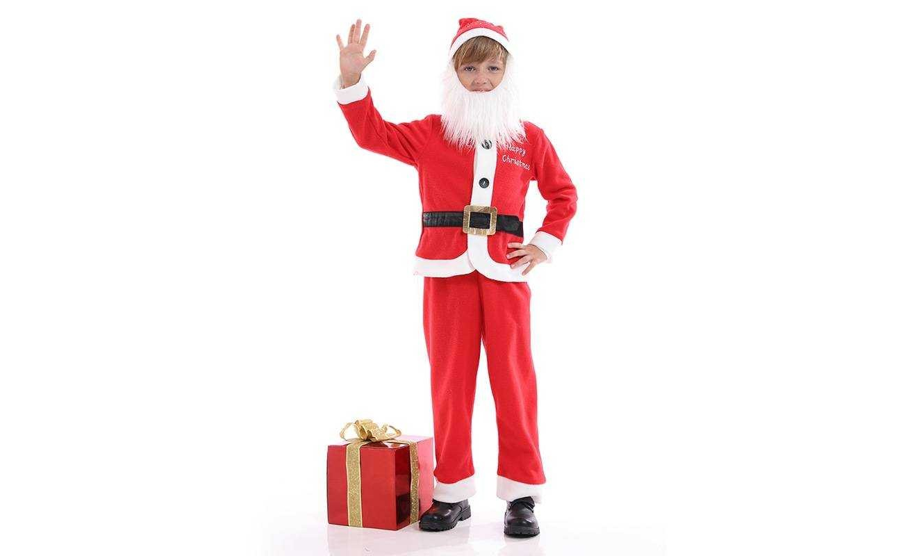 Costum Craciun baieti Mos Craciun cu barba