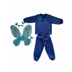 Costum carnaval copii Fluture Albastru cu aripi