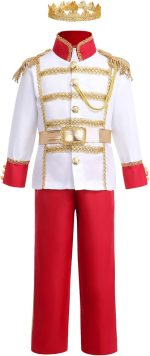 Costum carnaval copii Print Cenusareasa cu coroana