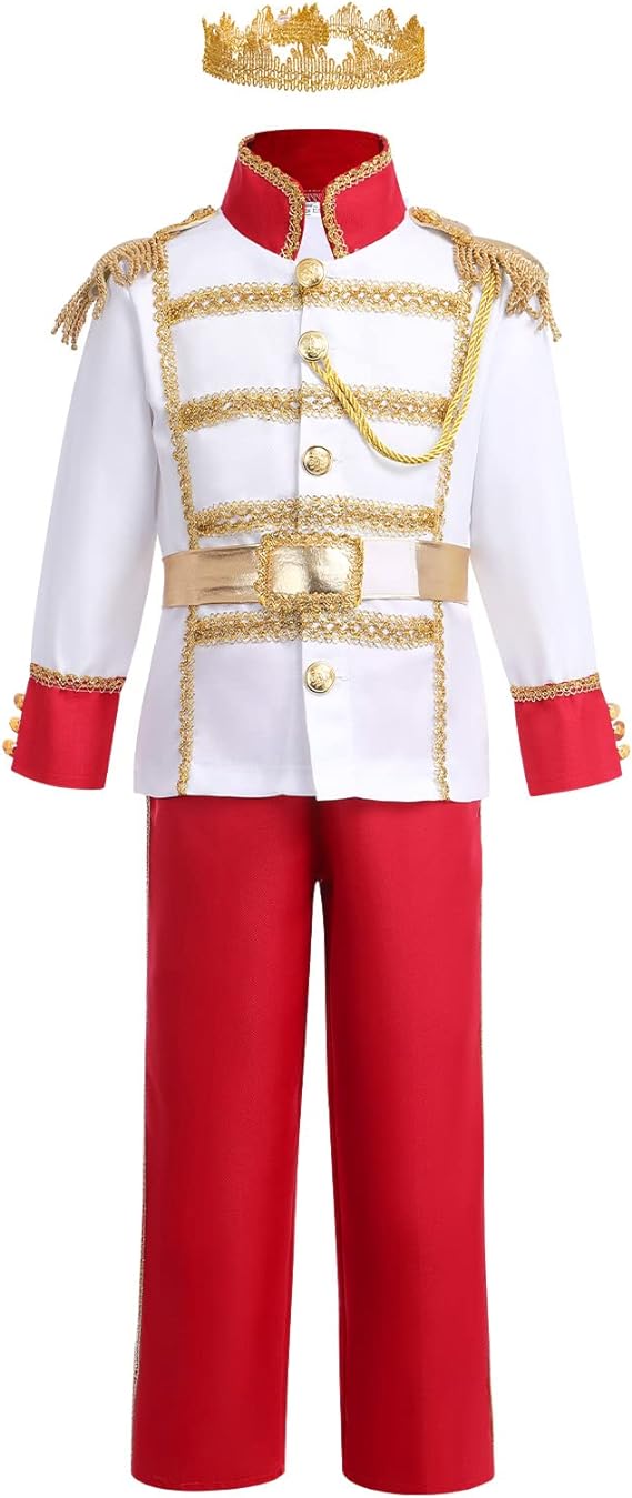 sa Costum carnaval copii Print Cenusareasa cu coroana - imagine 1