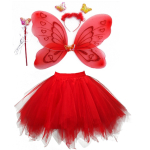 Set carnaval fluture fete rosu