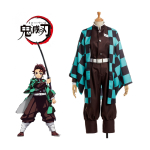 Costum Anime Cosplay Demon Slayer Tanjiro Kamado cu roba - imagine 6