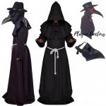 Costum carnaval adulti Doctor Ciuma cu masca - imagine 2