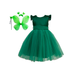 Costumatie fete serbare Fluture verde