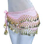 Sal cu banuti aurii, roz deschis