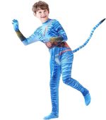 Costum baieti Avatar, Jake Sully, albastru