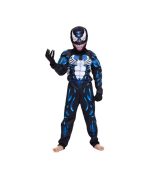 Costum carnaval copii Venom negru cu muschi
