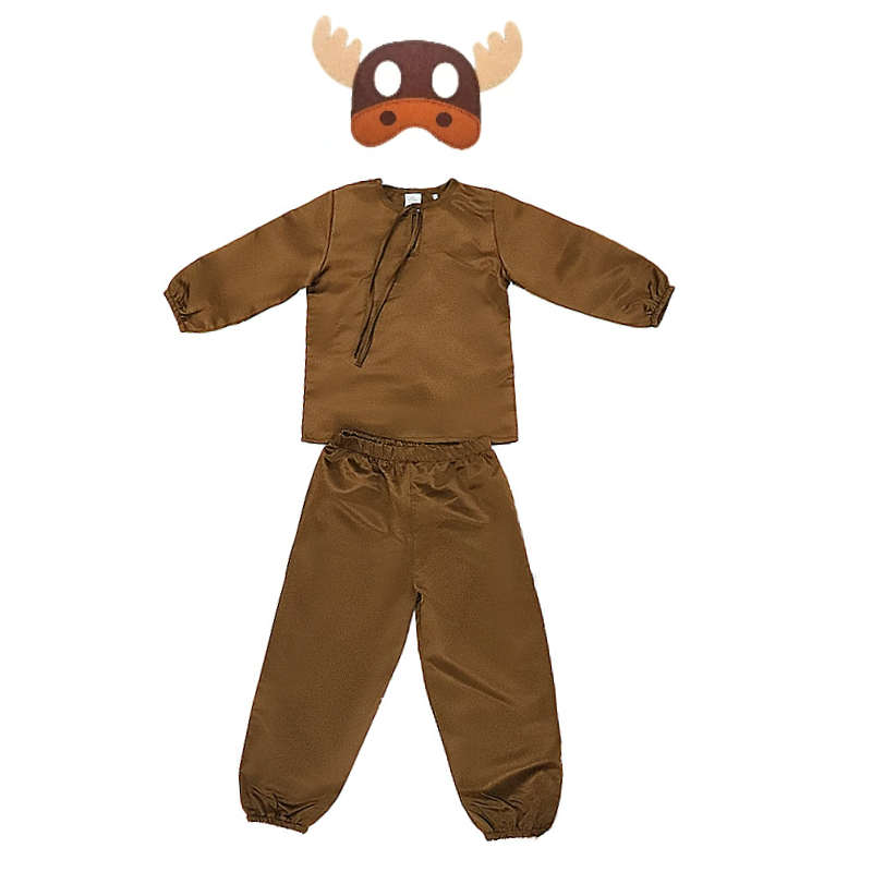 ren 2 Costum Craciun serbare baieti ren cu masca - imagine 1