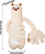 Perna multifunctionala pentru bebelusi, pentru un somn linistit, pentru dezvoltarea independentei, anticolici, pentru acasa si calatorii, 3 luni-2 ani, Ursulet crem - imagine 4