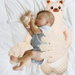 Perna multifunctionala pentru bebelusi, pentru un somn linistit, pentru dezvoltarea independentei, anticolici, pentru acasa si calatorii, 3 luni-2 ani, Ursulet crem - imagine 2