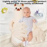 Perna multifunctionala pentru bebelusi, pentru un somn linistit, pentru dezvoltarea independentei, anticolici, pentru acasa si calatorii, 3 luni-2 ani, Ursulet crem - imagine 6