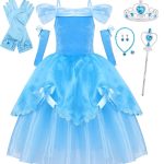 Rochie carnaval Cenusareasa cu manusi si accesorii