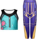 Costum Cosplay Zoey – Demon Hunters K‑Pop, multicolor - imagine 4