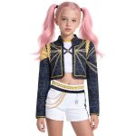 Costum Cosplay KPop Demon Hunters, Rumi Golden, cu jacheta